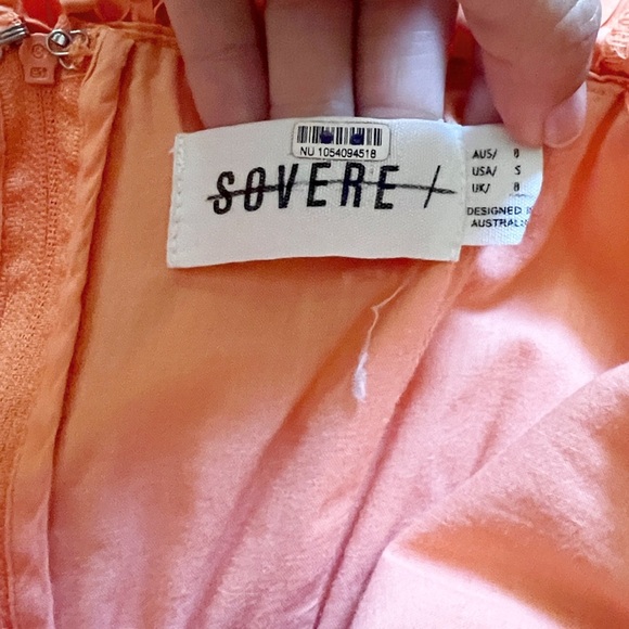 Sovere Rapture Maxi Dress Off the Shoulder Ruffle Orange - Picture 11 of 16